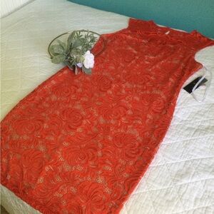 Worthington Retro Lace Midi Dress